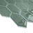Supreme Tile Classic 13.31 in. x 10.24 in. Picket Glossy Glass Mosaic Tile-58234810