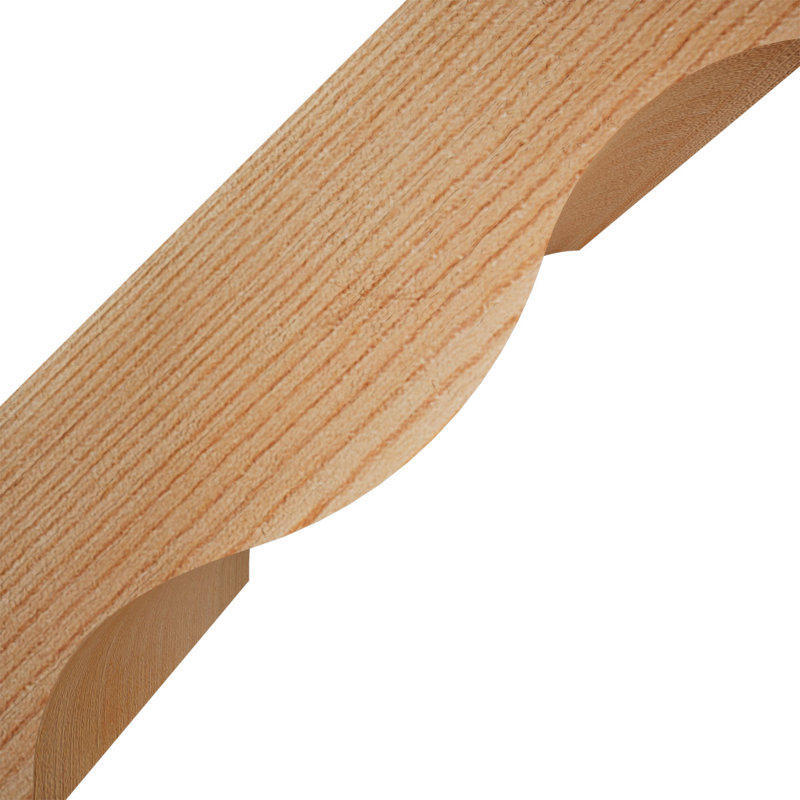 Attelle de genou Funston, Sapin de Douglas, Lisse, H 6 po x l 5,5 po x P 6 po