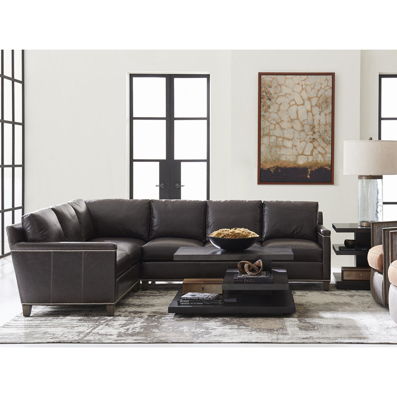 Strada Leather Sectional