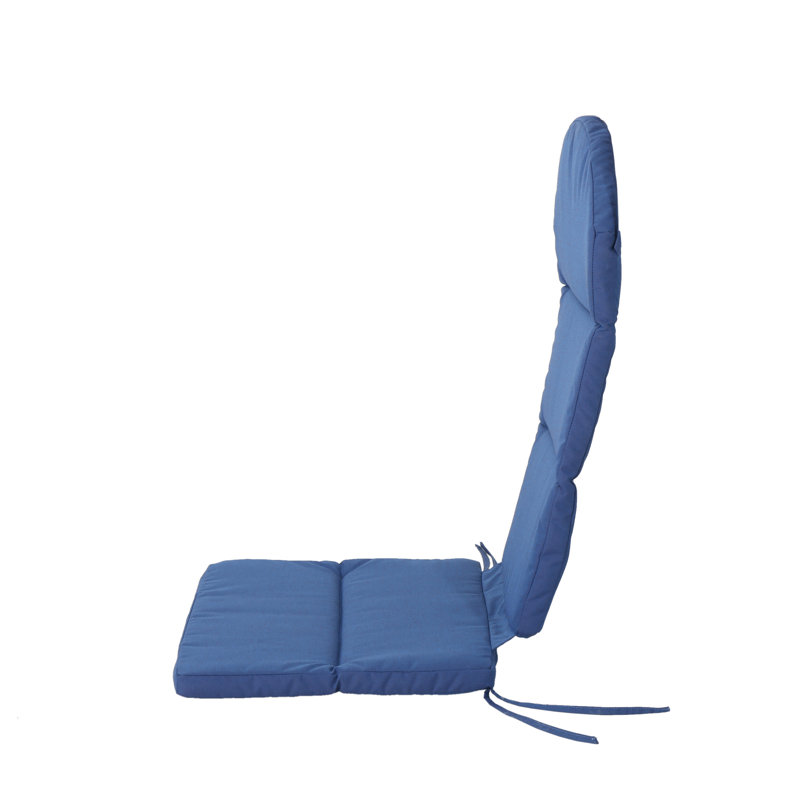 Chaise Adirondack pliante en bois massif Laffey, Gris foncé / bleu marine