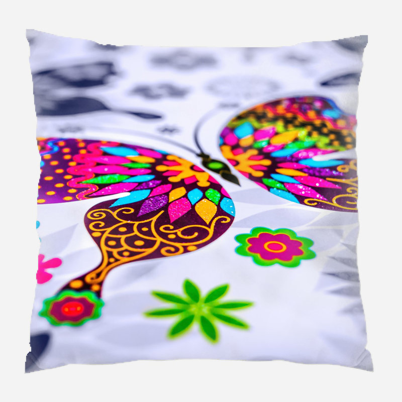 Housse et insert de coussin carré Dietrick, Microsuède, Intérieur