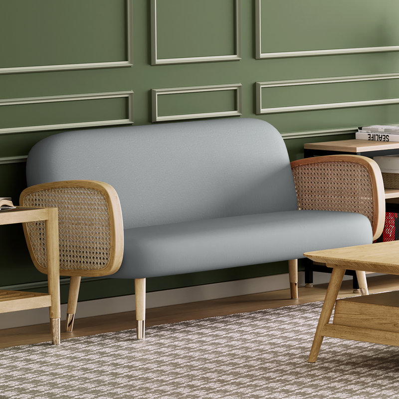 Housse pour canapé-lit réversible en tissu de polyester réversible avec fermeture à glissière 3 côtés, Grand, Gris