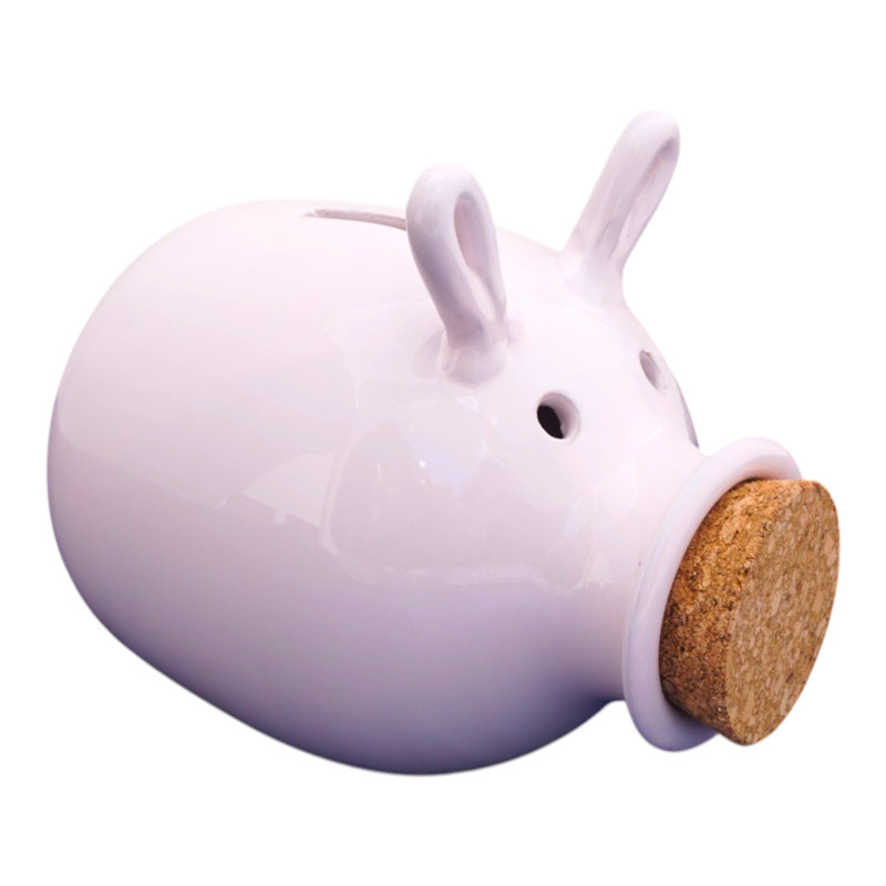 Ceramic Piggy Bank, Blue