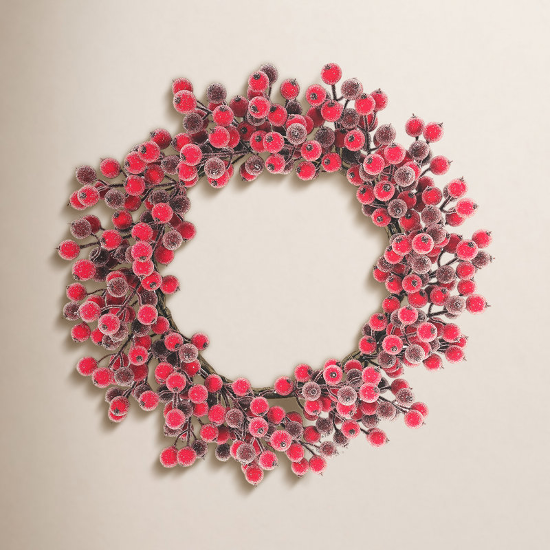 18" Berry Pre-Lit Wreath