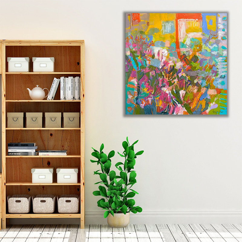 «From My Garden Window II», reproduction d'art sur toile, H 12 po x l 12 po