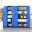 Lakenzie 5 - Shelf Steel Garage Storage Cabinets with Lock (72" H x 32" W x 16" D)-819219970