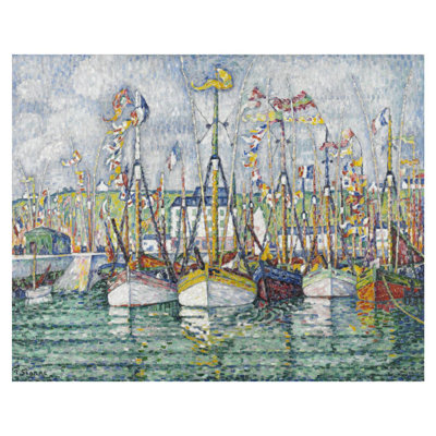 «Blessing of the Tuna Fleet at Groix» par Paul Signac - Estampe numérique