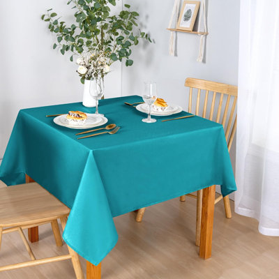 1 Piece Square Tablecloth Waterproof Stain and Wrinkle Resistant Washable Table Cloth, Decorative Fabric Table Cover for Kitchen Dining Room Party and Outdoor Use