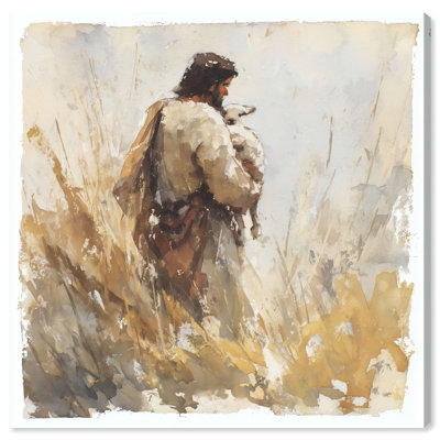 «Good Shepherd II», reproduction d'art sur toile par Art Remedy, tendue sur châssis, 16 x 16