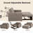 48.8" Wide Upholstered Reclining Sleeper Sofa-1465468813