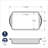 Procast 7" x 11" Baking Classic Cake Pan