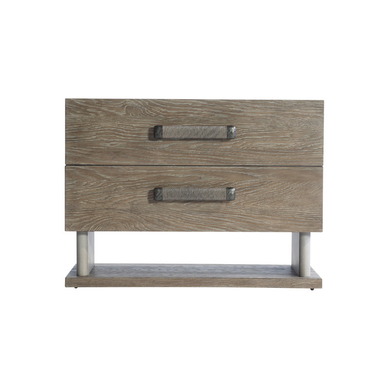 Casa Paros 2 - Drawer Solid Wood Nightstand