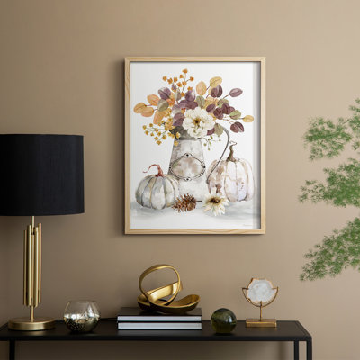 Autumn Arrangement II, reproduction encadrée - bois massif