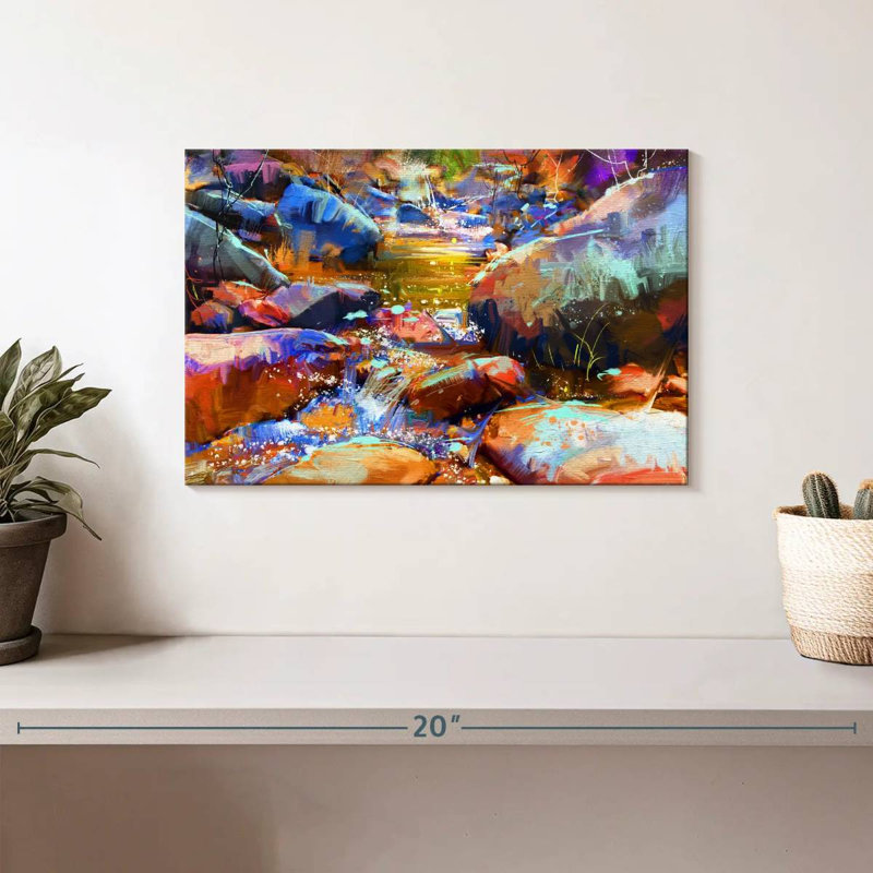 Avery Vibrant Wilderness Stream, 8" H x 12" W