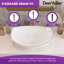 Lavabo de salle de bain vasque en céramique blanche à bords rayés 22 "x 16" Deervalley-128617837