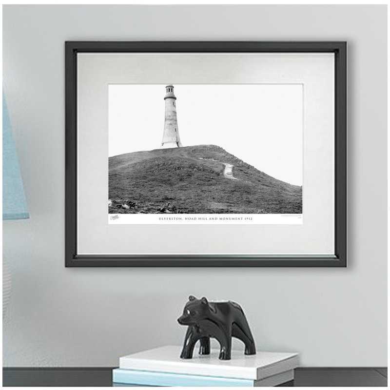 Ulverston, Hoad Hill And Monument 1912 - Single Picture Frame Print, 40cm H x 50cm W x 2.3cm D