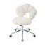 Fauteuil pivotant à 360 ° réglable en hauteur, fauteuil pivotant, tissu en peluche, fauteuil de bureau personnel-887760079
