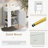 21.6'' Single Bathroom Vanity with Ceramic Top