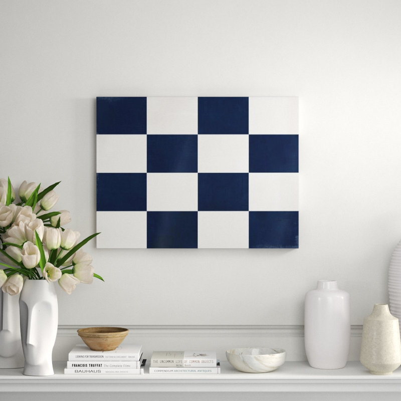 Nautical Flag I Print by Barclay Butera, 36" H x 48" W x 1.5" D, Outdoor