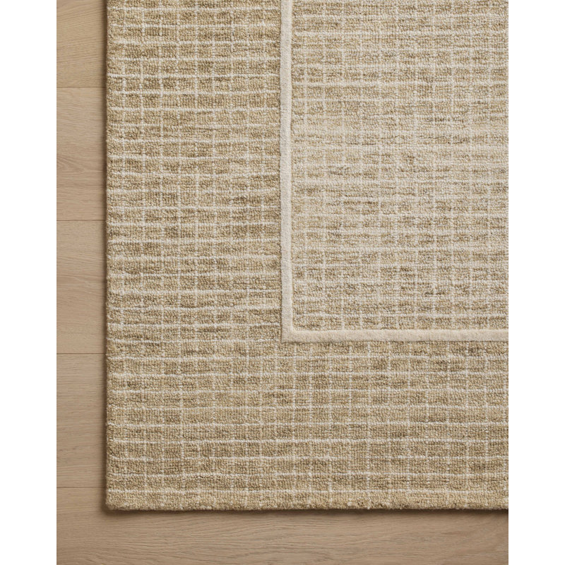 Chris Loves Julia x Loloi Briggs Wheat / Ivory Area Rug, Rectangle 7'9" x 9'9"