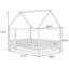 Lit à baldaquin pour enfants Soild Wood Montessori House Bed-834554466-834554467