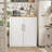 Accent Cabinet with 2 Barn Doors & Solid Wood Tabletop - 31.5"x15.8"x34"-893063274