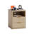 1 Pack/ 2 Pack Fluted Wood Nightstand with Charging Station, 1/2/3 Drawers, USB & Type-C Ports, Elegant Modern Vintage Side Table-433946951-433946948