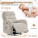 Beonka Chenille Power Swivel and Glider Rocker Recliner Chair and USB Port