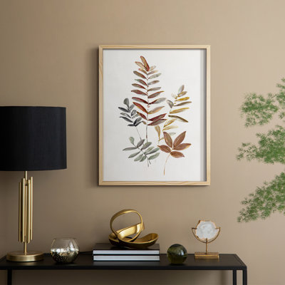 Autumn Leaves I, reproduction encadrée - bois massif