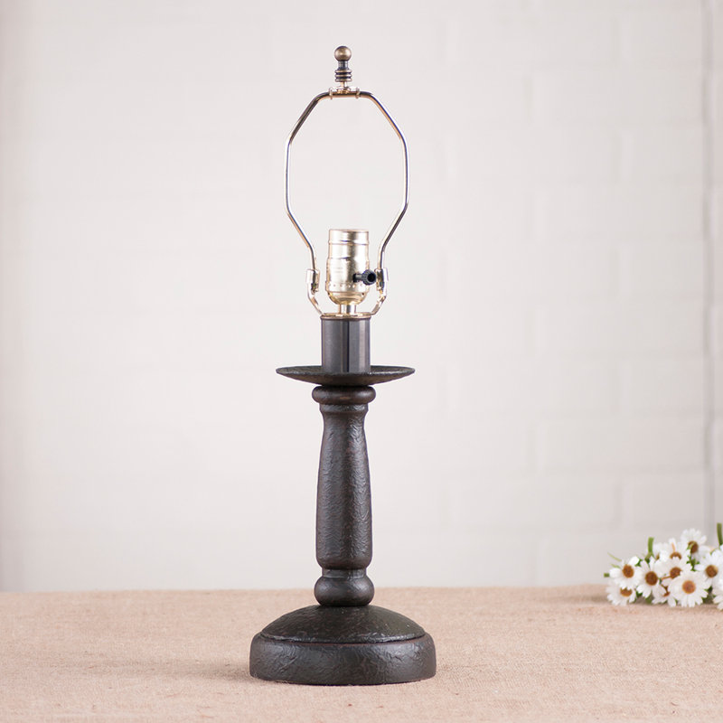Kirk Solid Wood Lamp Base Lamp, Americana Black