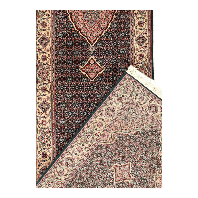 Tapis noir de conception unique 14 pi x 2 pi 6 po