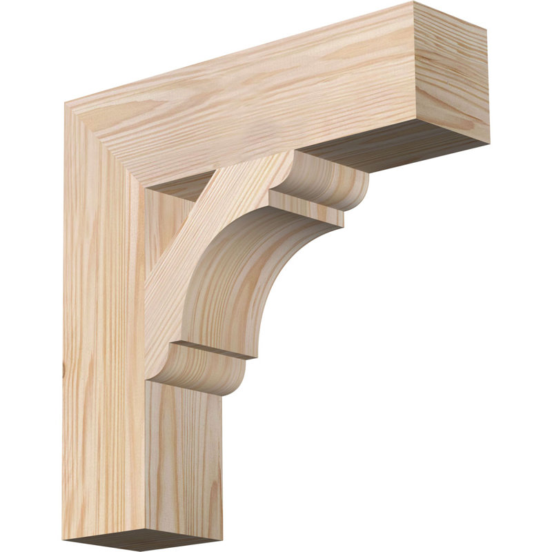 Support de bloc olympique, H 14 po x P 14 po, Sapin Douglas de 3 1/2 po (lisse)