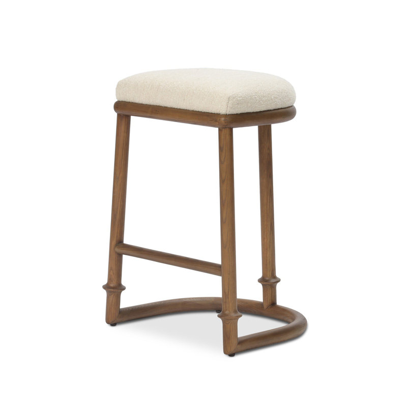 Royce Upholstered Bar Stool with Solid Wood Frame