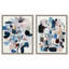 Ensemble de décorations murales abstraites à motif d'acrylique et de pétales par Art Remedy, cadre doré, 20 x 24-623630510-623630511
