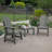 Anette Outdoor Adirondack Chair With Table-818309917