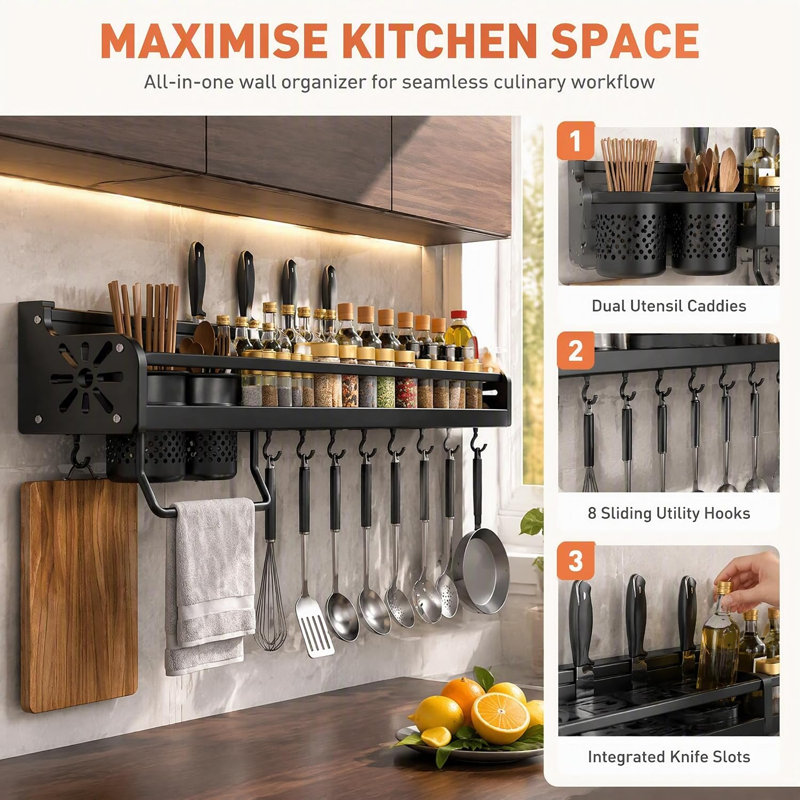 Wall Mount Spice Rack