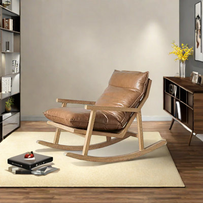 Chaise berçante écologique en chêne de qualité
