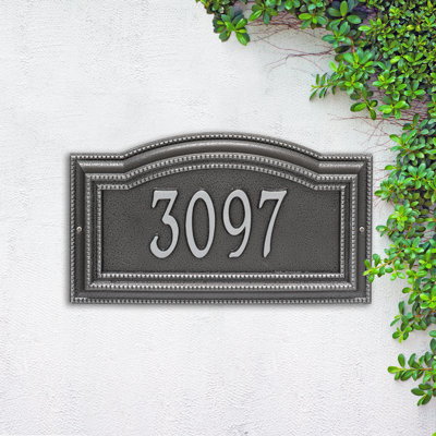 Signature Series 1-Line Wall Address Plaque