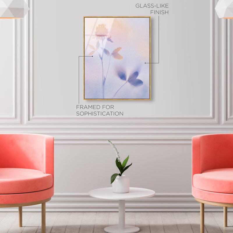 Lavender Shadows II Print by Oliver Gal, 31"H x 37"W, Gold Floater Frame