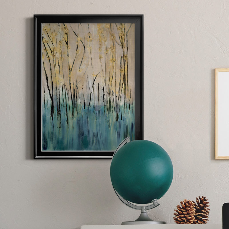 Mountain Air - Peinture sur toile encadrée, H 26,5 po x l 36,5 po x P 1,5 po, Cadre noir