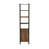 Drake Two Door Walnut Bookcase with Storage