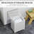 Bamboo Laundry Hamper With Lid, Laundry Basket With Removable Liner Bag, Dirty Clothes Hamper, 19.75 X 14.25 X 23.5 Inches, White-26452190