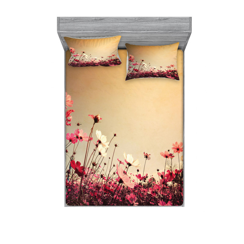 Microfiber Sheet Set, Queen Sheet Set with Fitted Sheet
