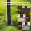 3m x 3m Metal Pergola with Retractable Roof-111057970-111057969