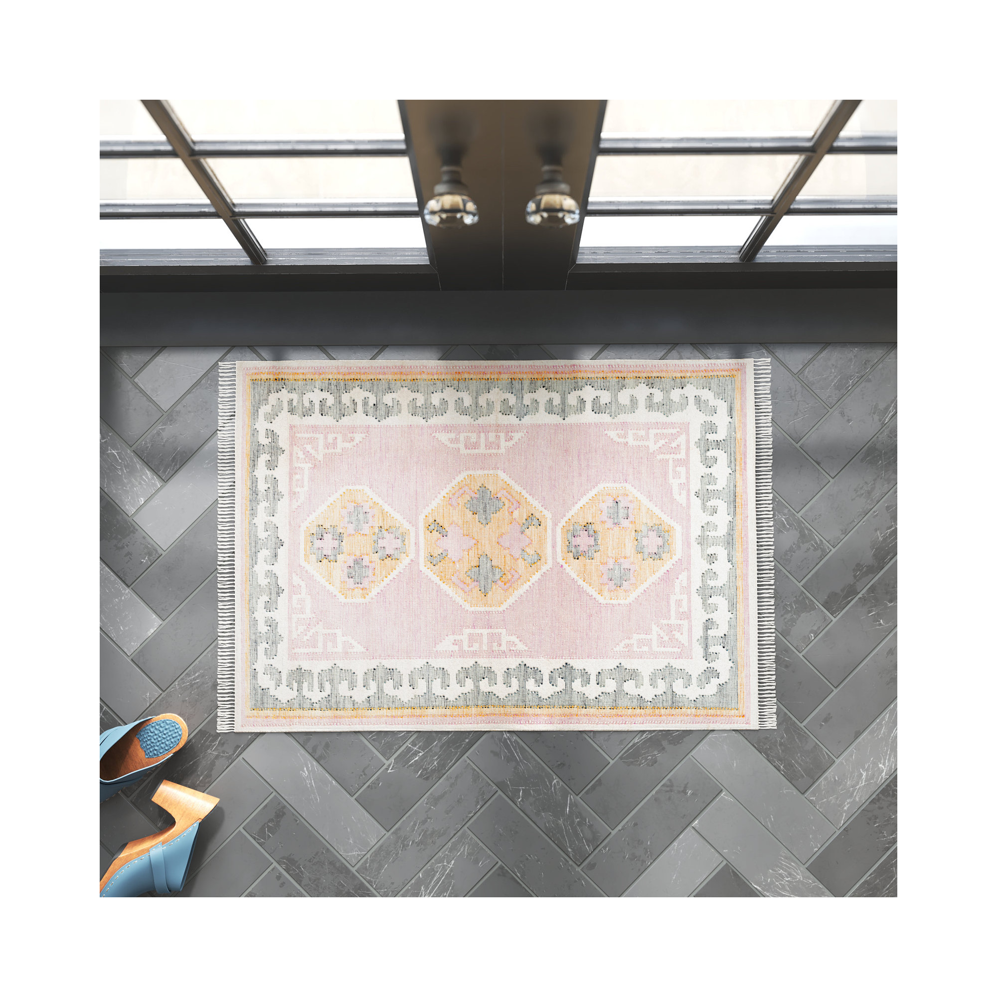 Ferrand Handmade Wool Rug, Rectangle 2' x 3'