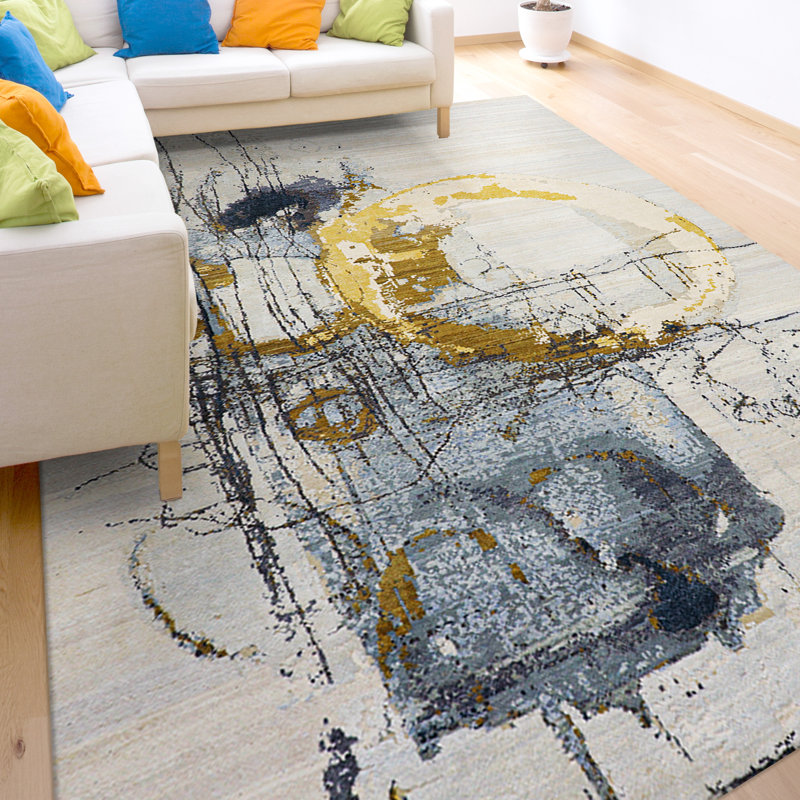 Abstract Area Rug, Rectangle 9' x 12'