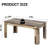 63" Farmhouse Dining Table for 4-6, Rustic Wood Rectangular Kitchen & Dining Room Table for Small Spaces or Apartments-765711534
