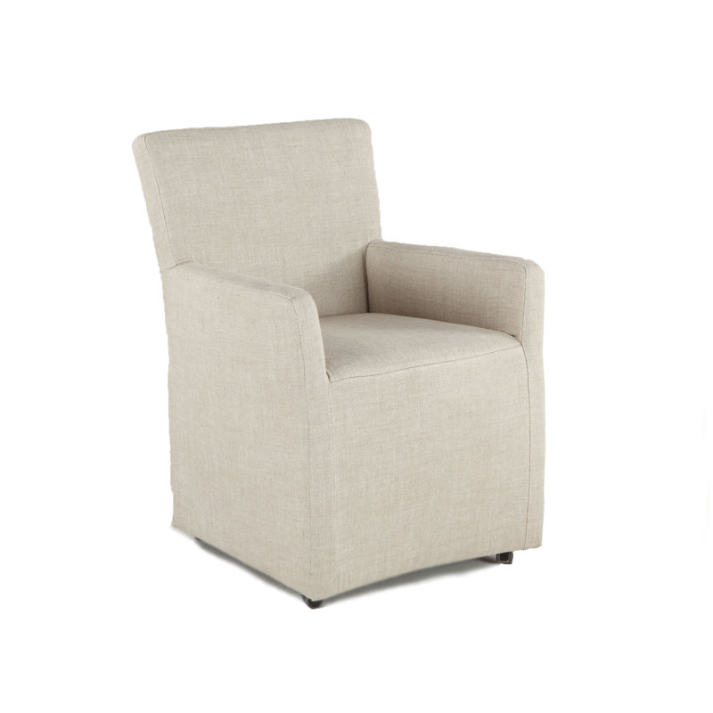 Abeerah 27'' H Linen Upholstered Armchair