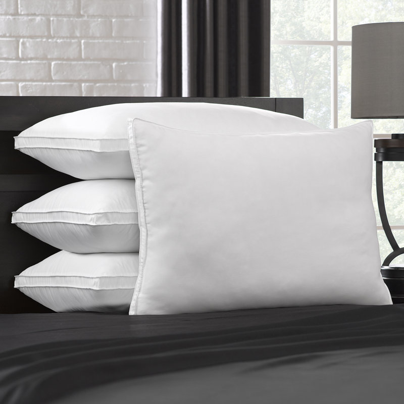 Boden Gusseted Microfiber Pillow, Medium/Firm Density, Queen Pillow: 20" x 30"