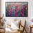 Abstract " Hollyhocks Inspired By Pollock "-100704973